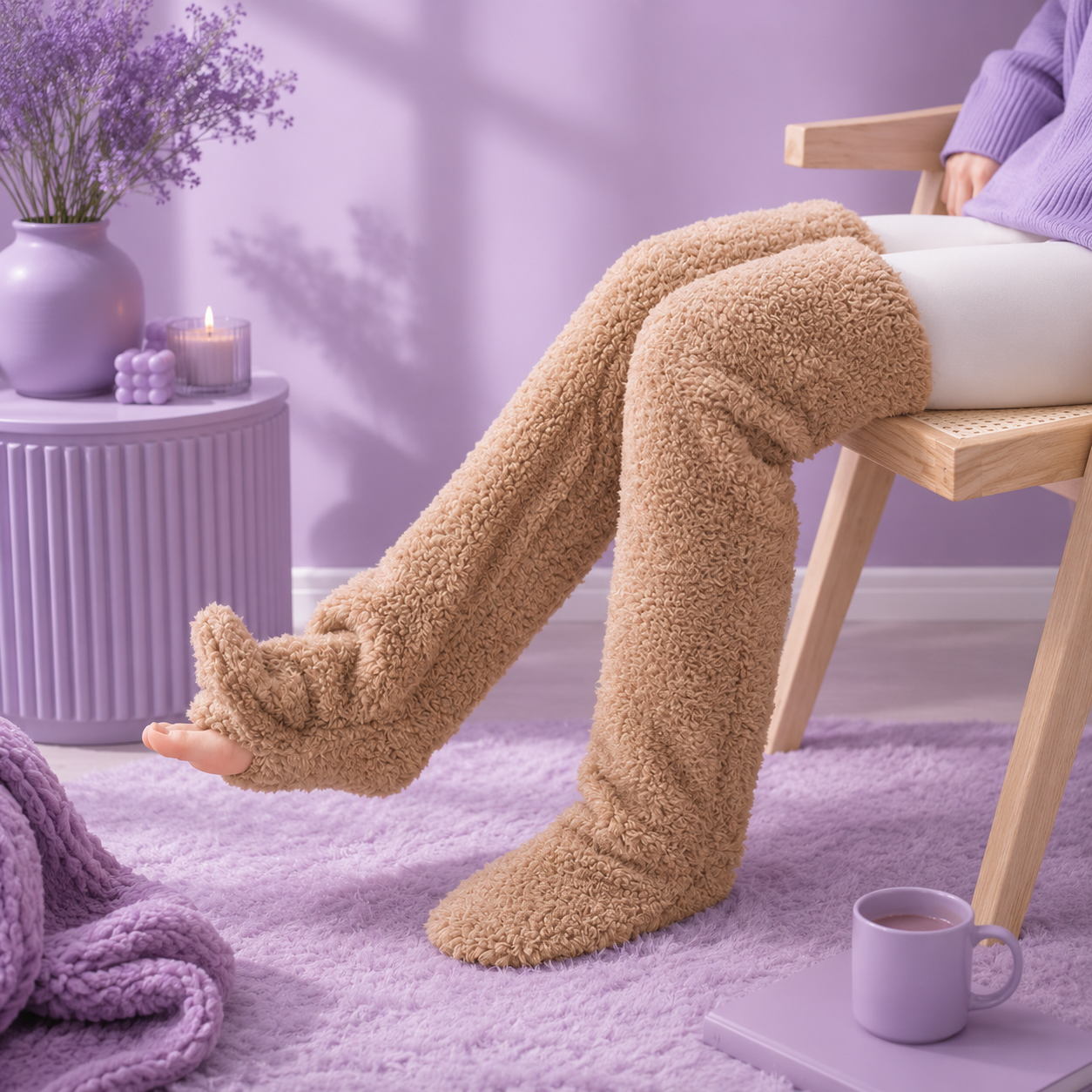 Cozy Teddy Kniestrümpfe