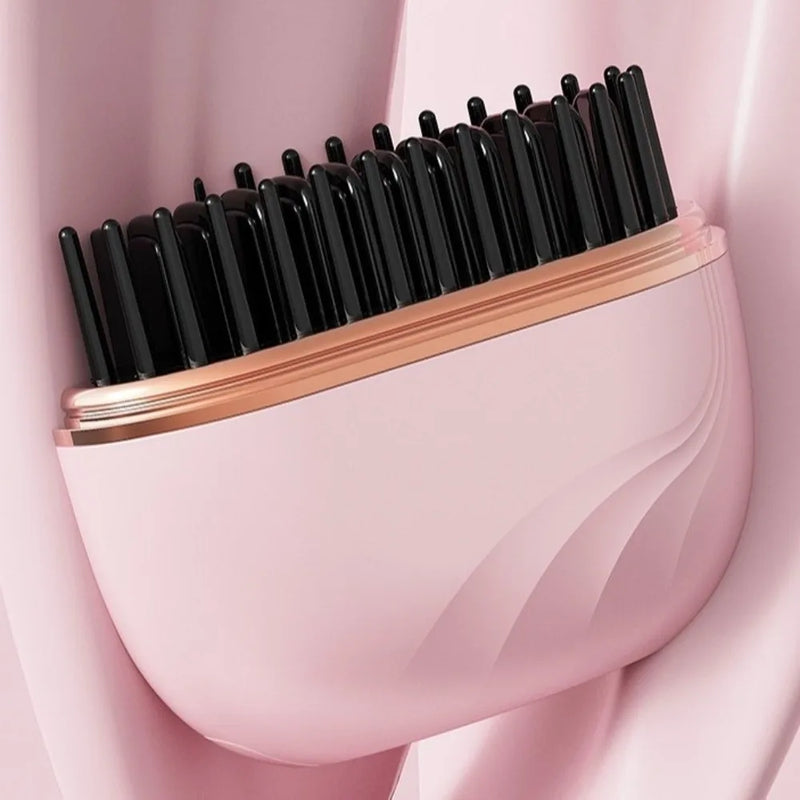 ✨ SilkGlide - Mini Cordless Hair Straightening Brush