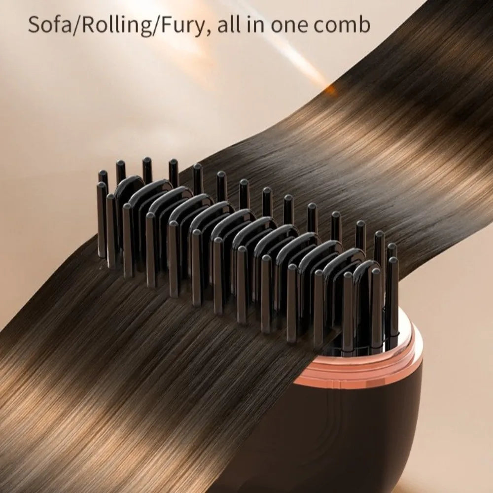SilkGlide - Mini Cordless Hair Straightening Brush