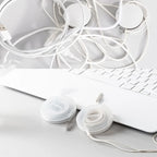 Einziehbarer tragbarer Kabel-Organizer, flexibler Kabelwickler, Kabelmanagement, runde Reise-Drahthalterbox zum Verpacken von Kopfhörern