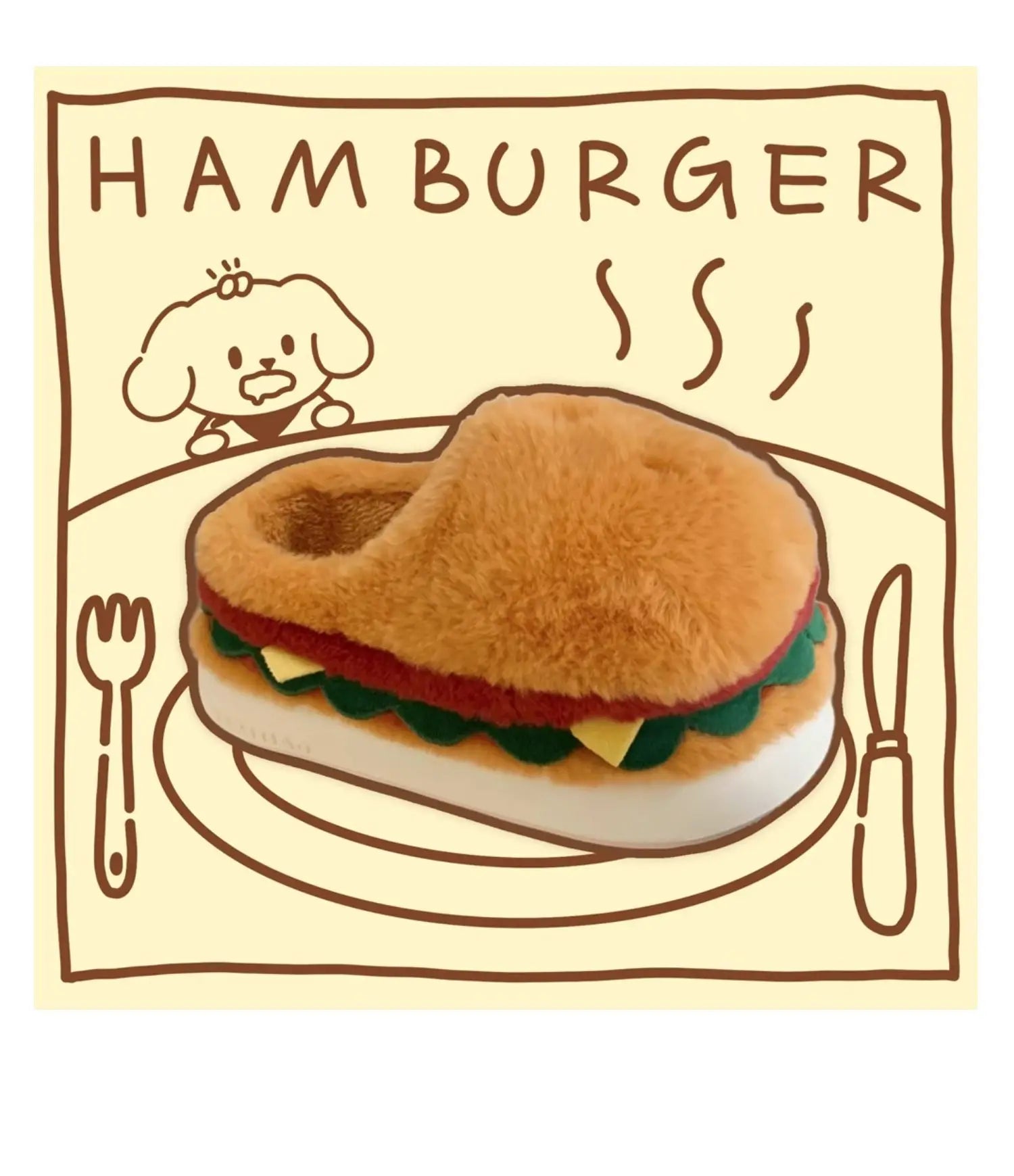 CozyBurger-Der Hausschuh, der für Wärme sorgt – und für Lächeln😃